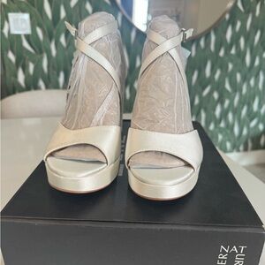 Naturalizer Gold Platform Heels